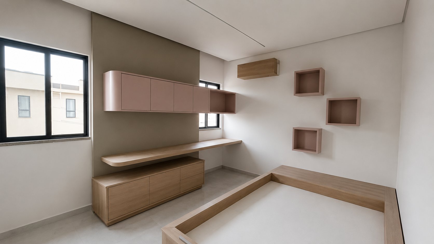 Quarto jovem renderização